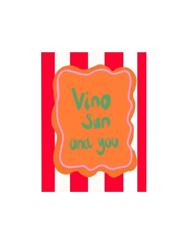 Hej Ibiza - Postkarte - Vino sun and you