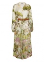 Caroline Biss - FLOWING DRESS WITH BOTANICAL PRINT MOTIF multicolour