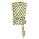 Caroline Biss - TOP - BLEND OF VISCOSE - STRIPED - CROSS-OVER - MULTI COLOR 