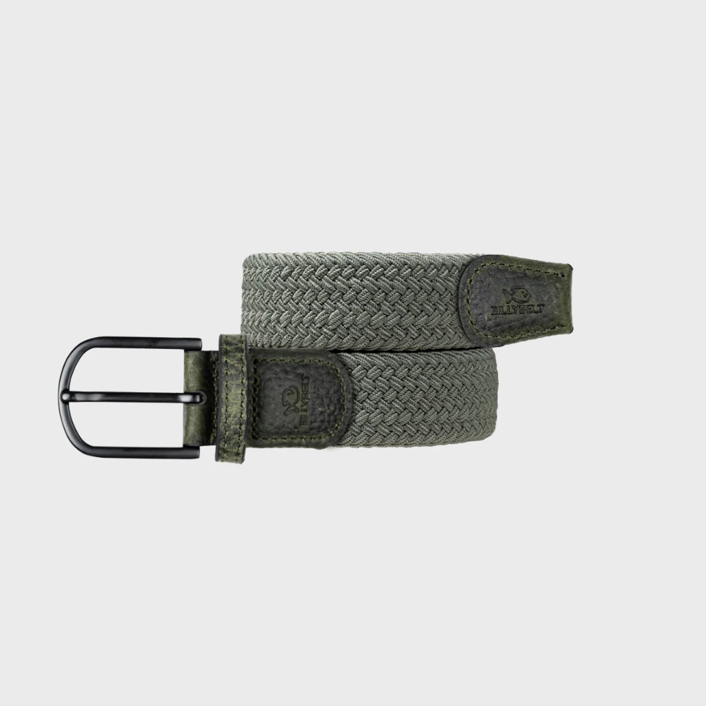 Billybelt - Elastischer Flechtgürtel - Forest green