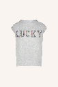 By Bar - Thelma Lucky Rainbow Top - 815 Light Grey Melee