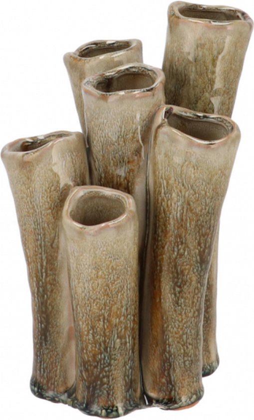 Vase Inga Tubes grün 17cm