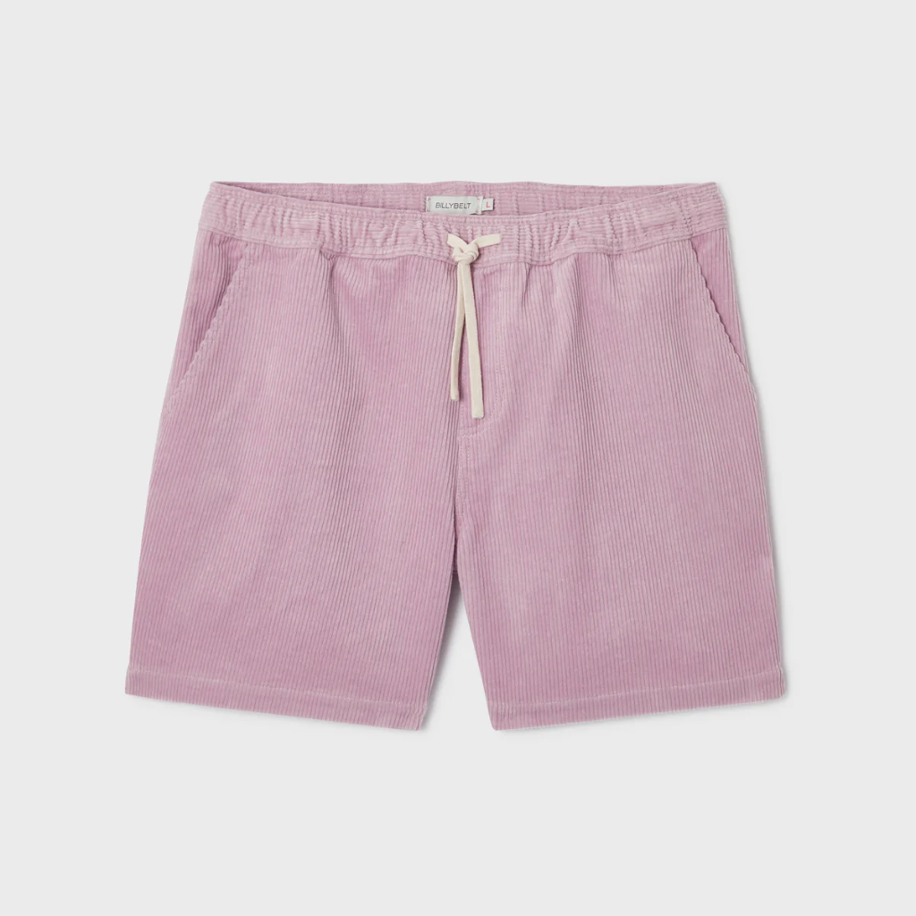 Billybelt - Sommer Shorts Beach Horizon aus Samt - flieder 