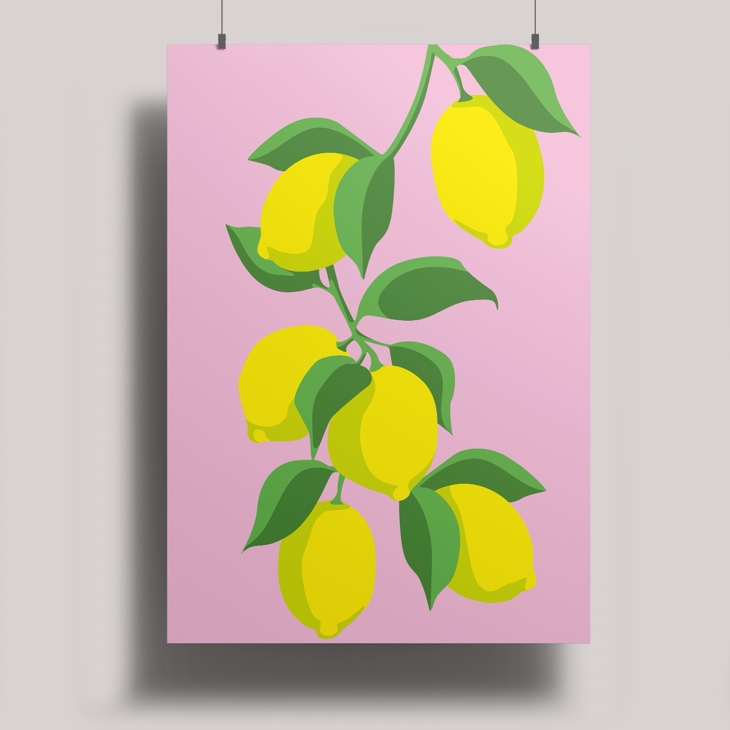 Nobis Design - Kunstdruck - A3 Zitronen