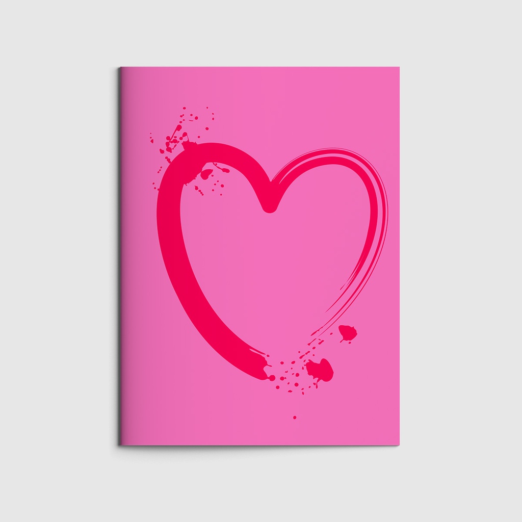 Nobis Design - Notizheft A6 - Neonstyle - Graffiti Hearts