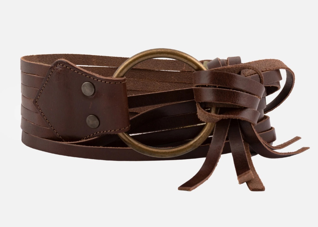 Amsterdam Heritage - Ledergürtel Frida Leather strings / Cognac