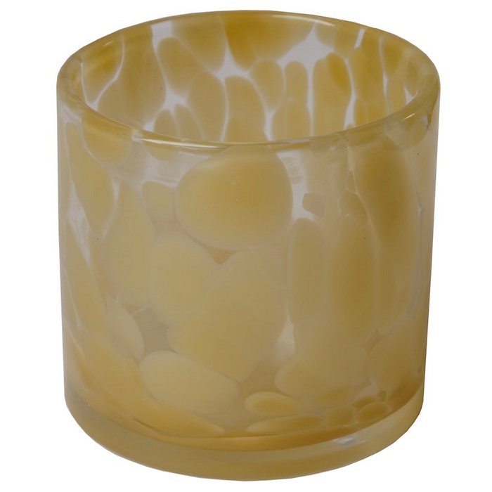 Home Delight - Windlicht Teelichthalter Stef gelb 8,5cm