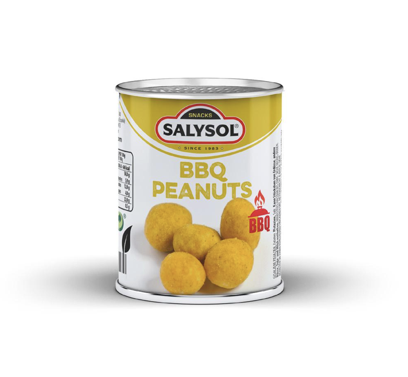 Salysol - BBQ Erdnüsse 60g Dose - Cacahuetes BBQ