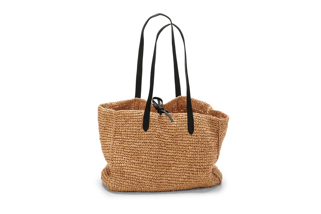 RONJA | Raffia | schwarz | genarbt