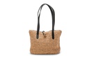 RIEKE | Raffia | schwarz | silber | genarbt