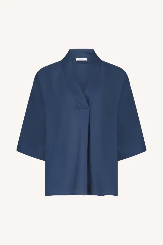 By Bar - Owen Viscose Blouse - 1614 winter blue