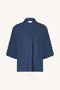 By Bar - Owen Viscose Blouse - 1614 winter blue