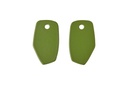 Lisa Kroeber Jewellery Art - Earrings Mix&Match PLATES, Fern Green
