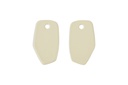 Lisa Kroeber Jewellery Art - Earrings Mix&Match PLATES, Ivory