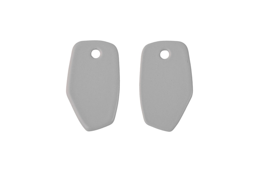 Lisa Kroeber Jewellery Art - Earrings Mix&Match PLATES (ohne Kreolen, nur Platten) - Light Grey