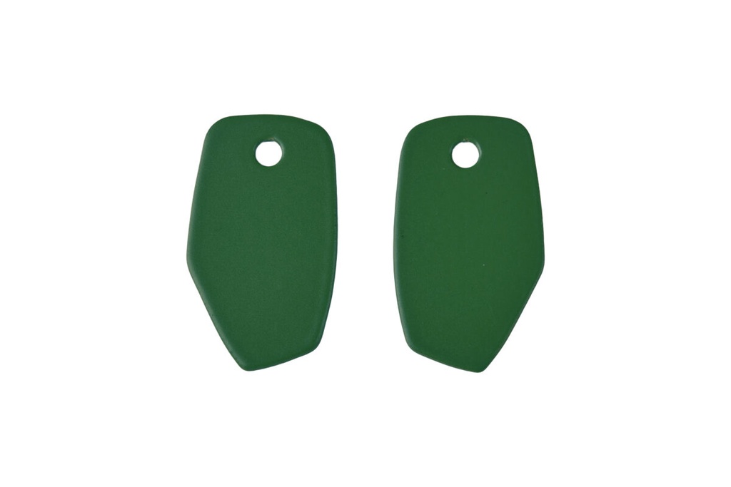 Lisa Kroeber Jewellery Art - Earrings Mix&Match PLATES, Moss Green