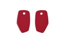 Lisa Kroeber Jewellery Art - Earrings Mix&Match PLATES, Purple Red