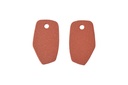 Lisa Kroeber Jewellery Art - Earrings Mix&Match PLATE (ohne Kreolen, nur Platten) - Sparkling Terracotta