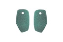 Lisa Kroeber Jewellery Art - Earrings Mix&Match PLATES, Metallic Green