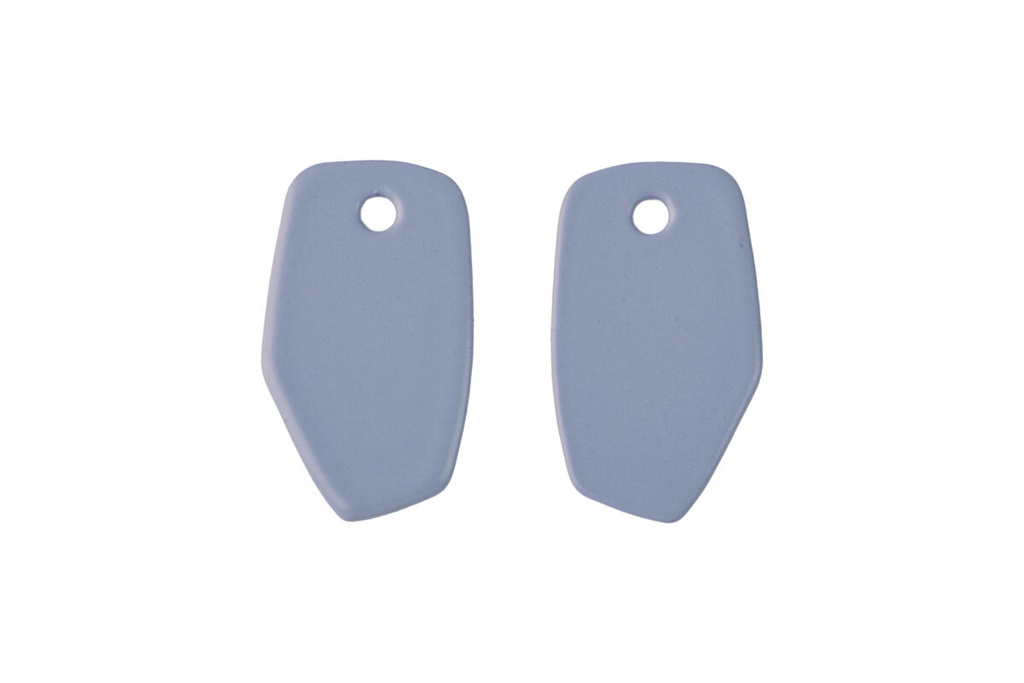 Lisa Kroeber Jewellery Art - Earrings Mix&Match PLATES, Pigeon Blue