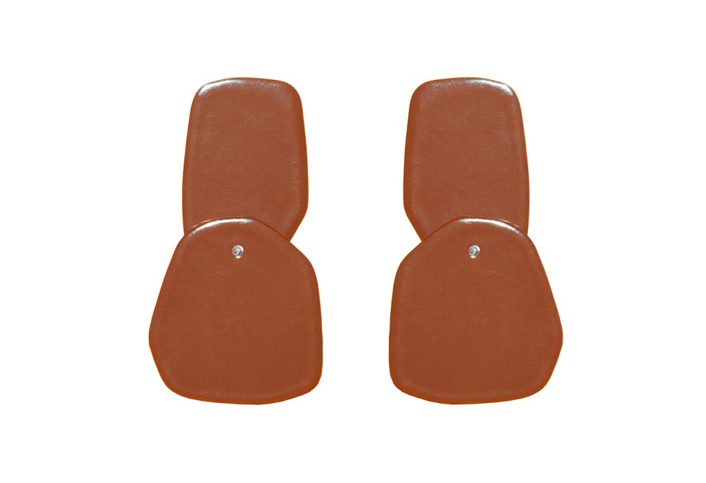 Lisa Kroeber Jewellery Art - Earrings Double Petals, Copper Brown