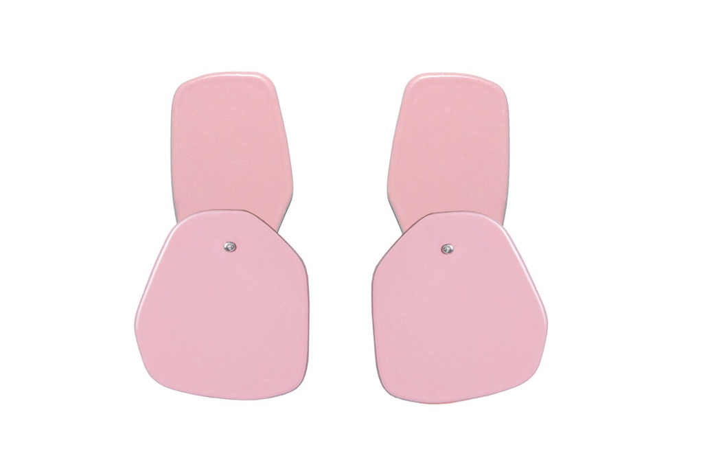 Lisa Kroeber Jewellery Art - Earrings Double Petals, Light Pink