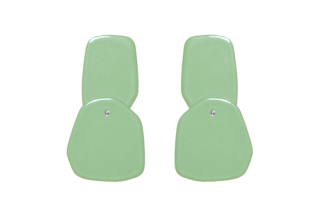 Lisa Kroeber Jewellery Art - Earrings Double Petals, Pastel green