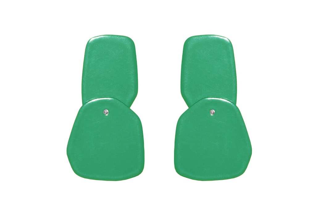 Lisa Kroeber Jewellery Art - Earrings Double Petals, Signal green