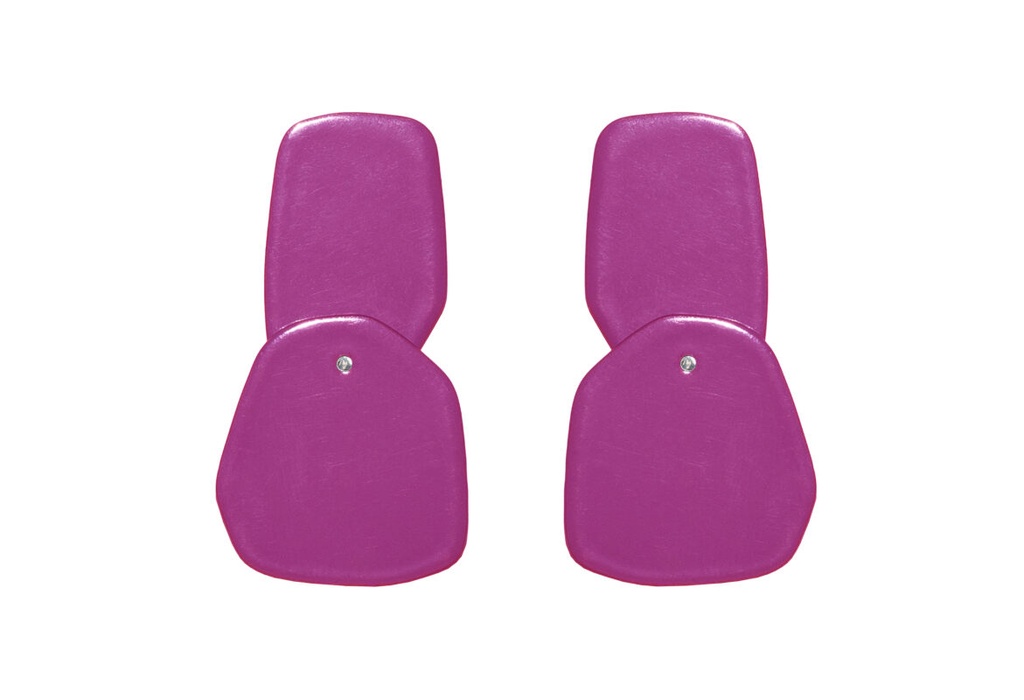 Lisa Kroeber Jewellery Art - Earrings Double Petals, Traffic Purple
