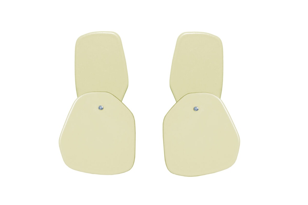 Lisa Kroeber Jewellery Art - Earrings Double Petals, Ivory