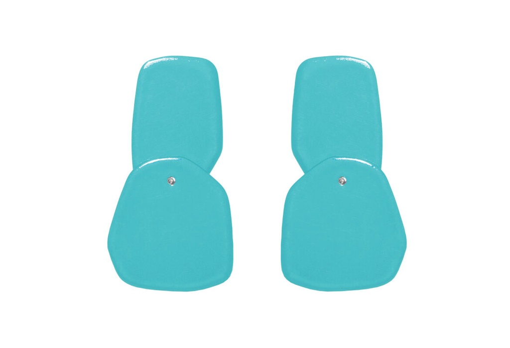 Lisa Kroeber Jewellery Art - Earrings Double Petals, Turquoise