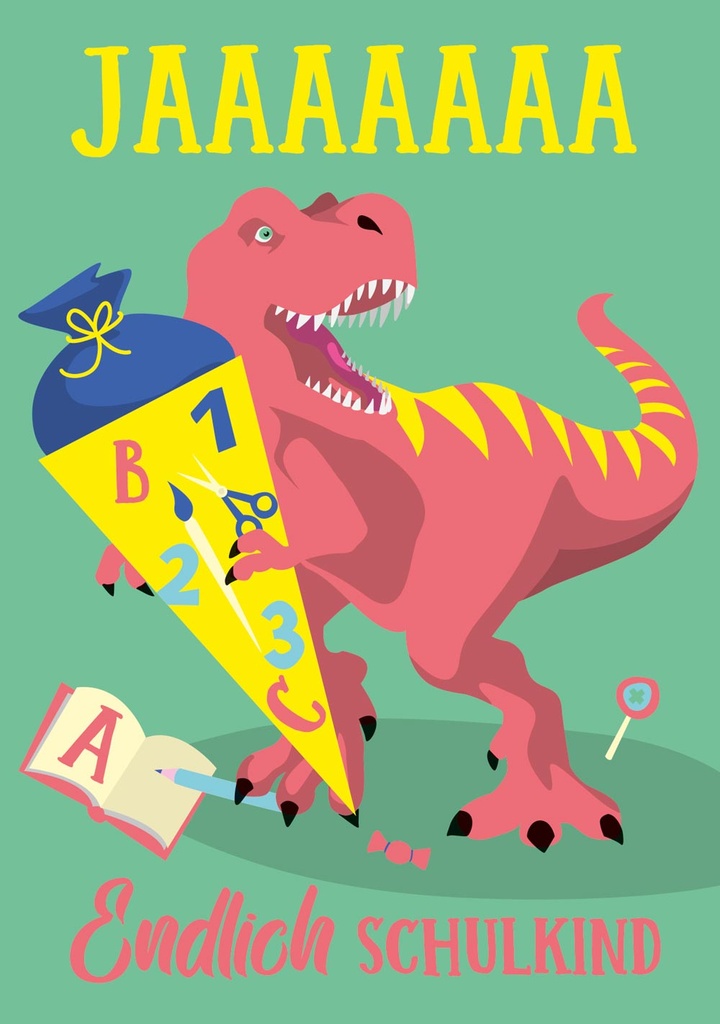 Nobis Design - Postkarte - Luminous - Endlich Schulkind