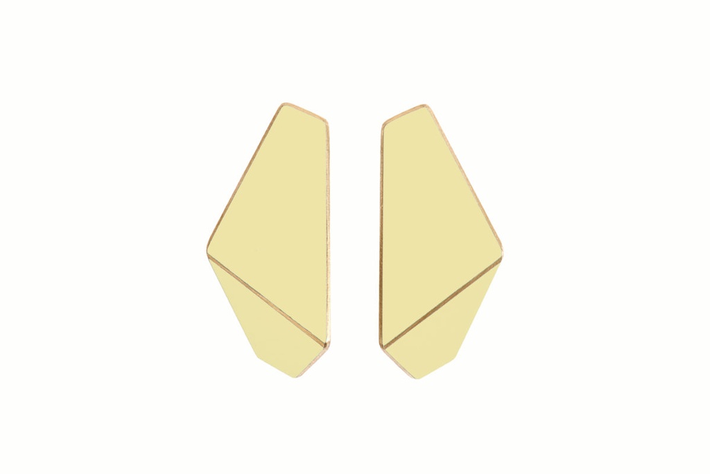 Lisa Kroeber Jewellery Art - Earrings Folded slim - Ivory