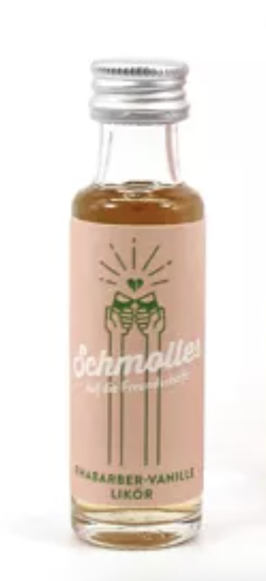 Schmolles - Rhabarber-Vanille Likör Mini