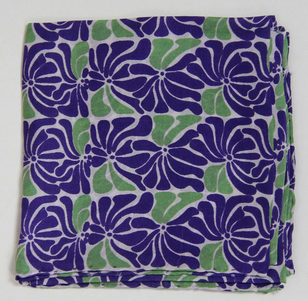 Les Belles Vagabondes - Seidentuch Mini Plumeria prune purple