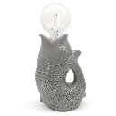 Mea Living - LUCIA Tischleuchte Fisch grau