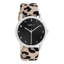 Oozoo Timepieces - Armbanduhr - Leo Damen -  silber/schwarz 38mm M