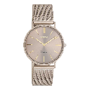 Oozoo Timepieces - Armbanduhr - Vintage Damen Edelstahl-Mesh-Armband - taupe 36mm