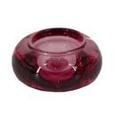 Homebound - Teelichthalter Glas rosa/pink