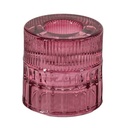 Homebound - Kerzenhalter 2in1 Glas rosa