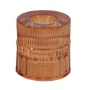 Homebound - Kerzenhalter 2in1 Glas sand/orange