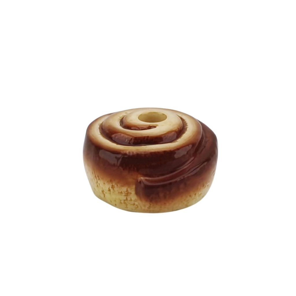 Housevitamin - Kerzenhalter Zimtschnecke braun 11x6,5cm