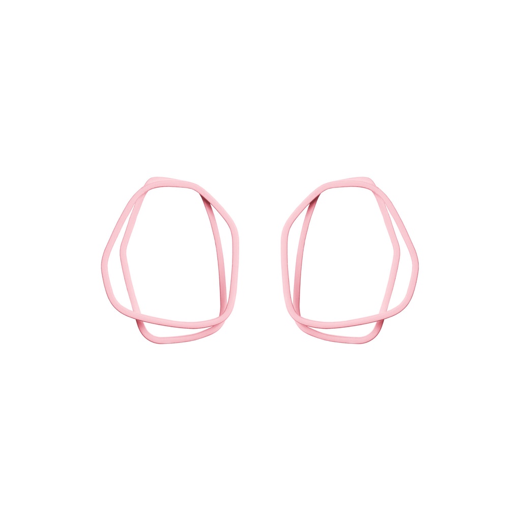 Lisa Kroeber Jewellery Art - Earrings Loops - Light Pink