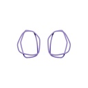 Lisa Kroeber Jewellery Art - Earrings Loops - Lilac