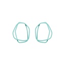 Lisa Kroeber Jewellery Art - Earrings Loops - Pastel Turquoise