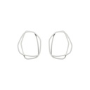Lisa Kroeber Jewellery Art - Earrings Loops - Signal White