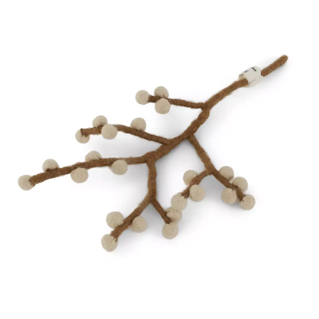 Gry & Sif - Mini branch with beige berries