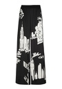 Caroline Biss - FLOWY PALAZZO TROUSERS, ELASTIC WAIST multi color