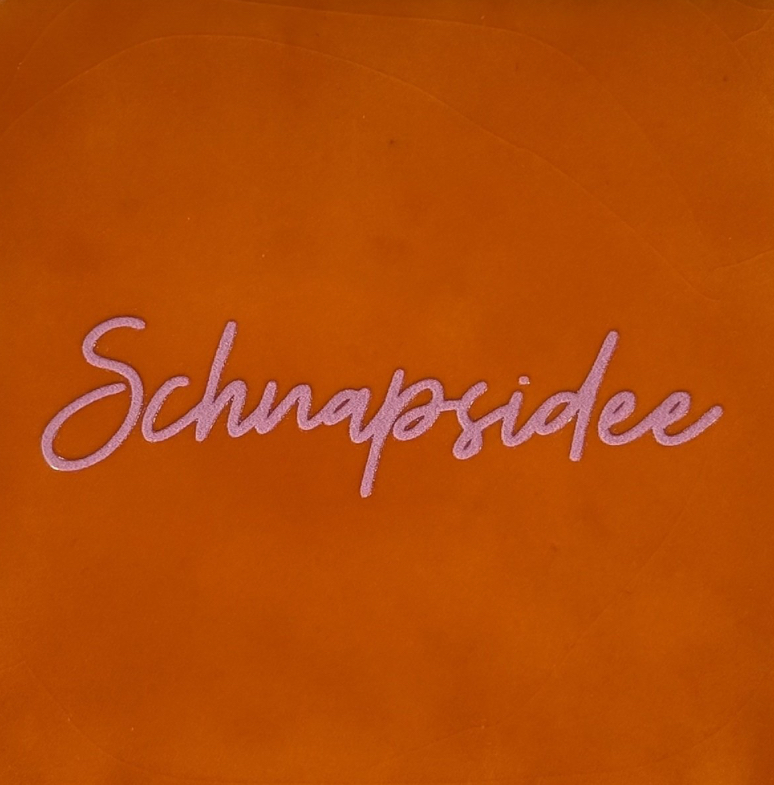 Yett Tiles - Fliese/Untersetzer Schnapsidee orange/warmrosa