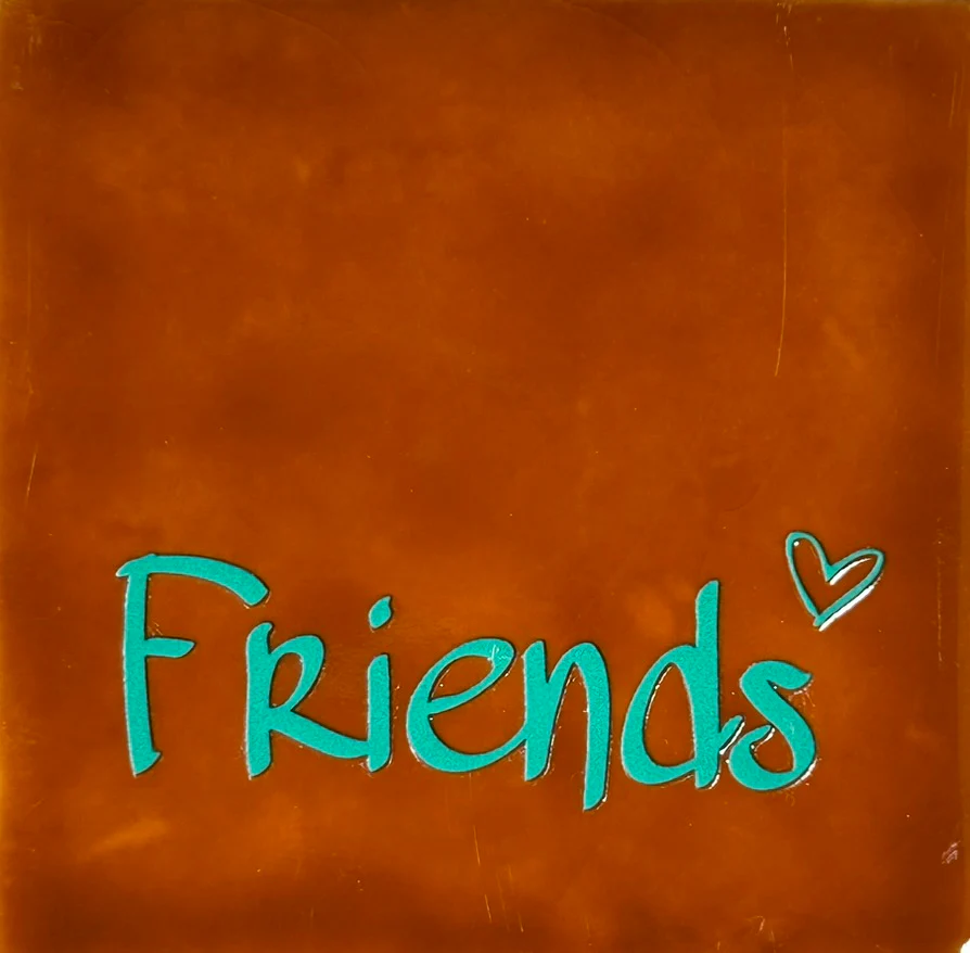 Yett Tiles - Fliese/Untersetzer Friends terra/aqua